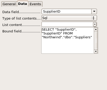 Supplier ID properties dialog box.